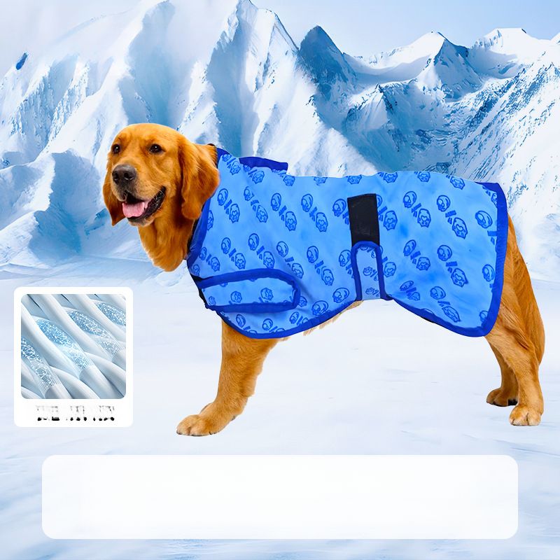 Vestiti estivi rinfrescanti per cani di taglia grande, Teddy Bichon, varie misure, protezione solare per animali domestici_voghion.com