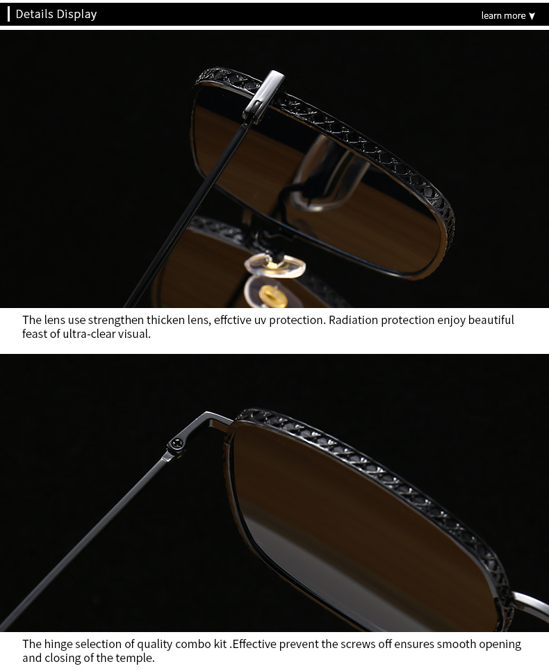 new modern retro square frame sunglasses INS style street style big-name sunglasses 8030_voghion.com