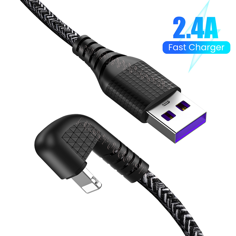 1/2/3M 180 degree USB charging cable suitable for iPhone 13 12 11 Pro Max XS XR X 8 7 6 iPad 2A fast charging_voghion.com