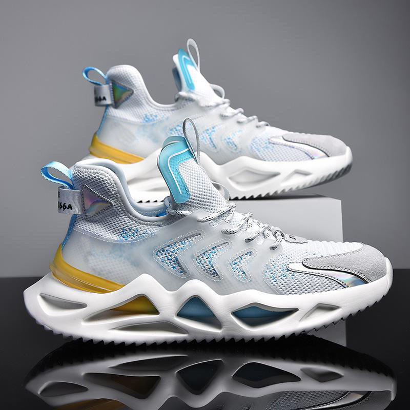 Herrenschuhe 2023 Herbst Neue atmungsaktive fliegende gewebte Klinge unten koreanische Mode Freizeitschuhe grenzüberschreitende trendige Schuhe Sportschuhe_voghion.com