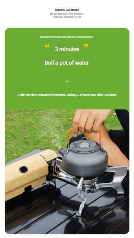 Opvouwbare, draagbare buitencilinderkachel, hotpotbarbecue, thee koken, picknickgaskachel_voghion.com