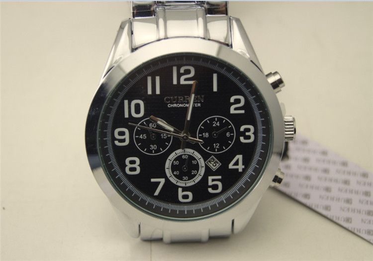 Factory direct sales Carreen curren8050 men's business quartz watch with calendar_voghion.com