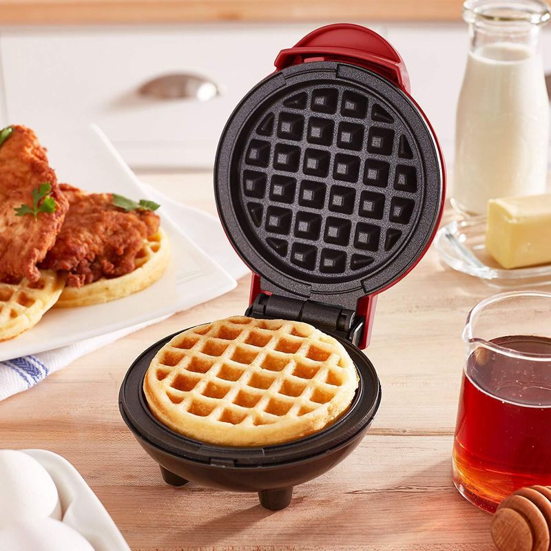 Mini-Frühstücksmaschine in Herzform nach US-Standard 110 V, grenzüberschreitendes Waffeleisen für den Heimgebrauch, Waffeleisen für runde Kuchen_voghion.com