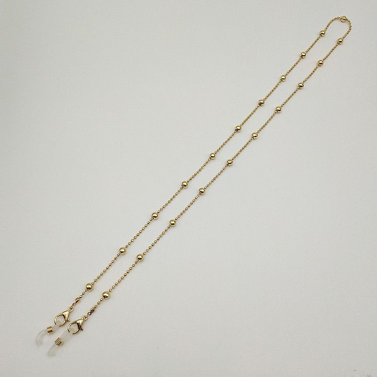 Bead Series Trendy Dual-use Mask Glasses 63 Hanging Metal Chain Pearl_voghion.com