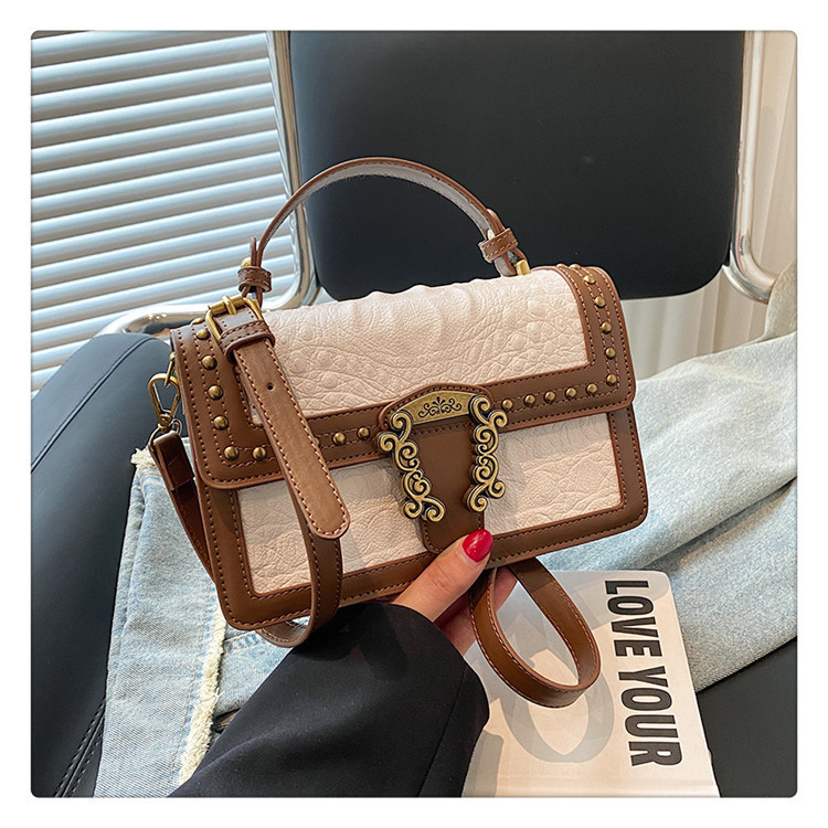2023 neue heiße Verkaufs-Damentasche Retro Nische Eine Schultertasche Damen Vielseitige kleine quadratische Tasche Handheld Diagonal Straddle Bag_voghion.com