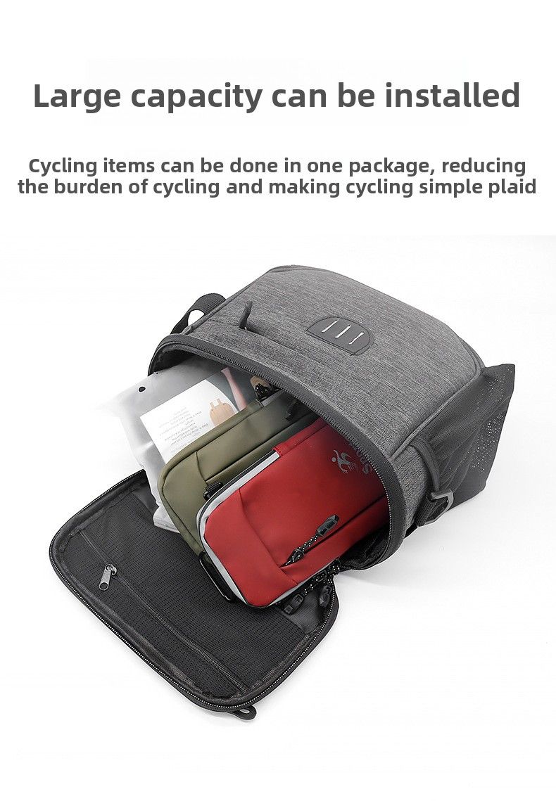 Sac de vélo, sac de tête de scooter, sac de guidon pliable, sac de robinet de vélo d'équilibre, sac d'équitation._voghion.com
