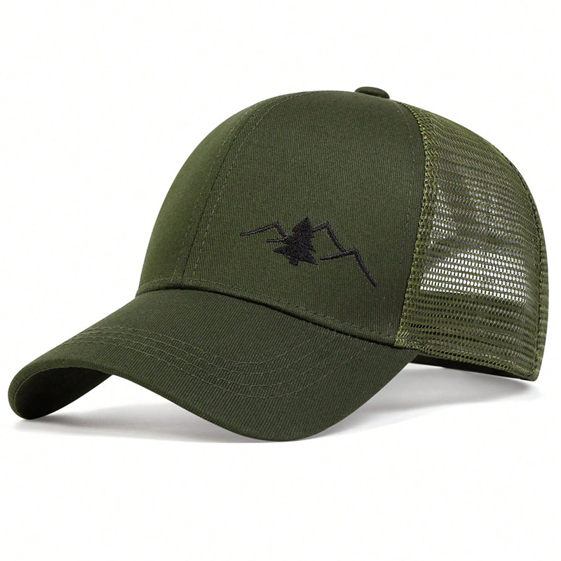Baseballpetten voor heren, geborduurde baseballpet voor heren en dames, golfpet met mesh-achtergesp_voghion.com