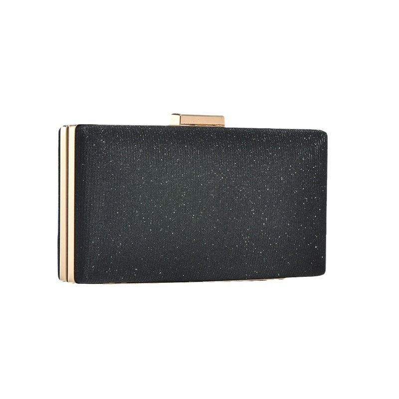 Borsa a tracolla semplice con clip scintillante, per sera, festa, matrimonio, damigella d'onore, banchetto_voghion.com
