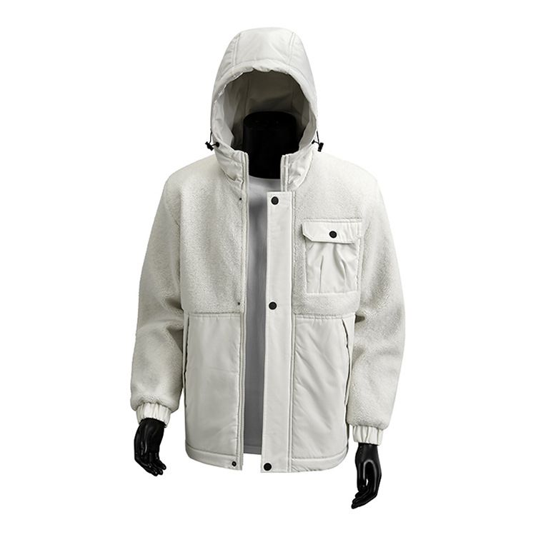 Herrenjacke aus Lammwolle, Winterqualität, verstärktes Revers, lockerer Schnitt_voghion.com