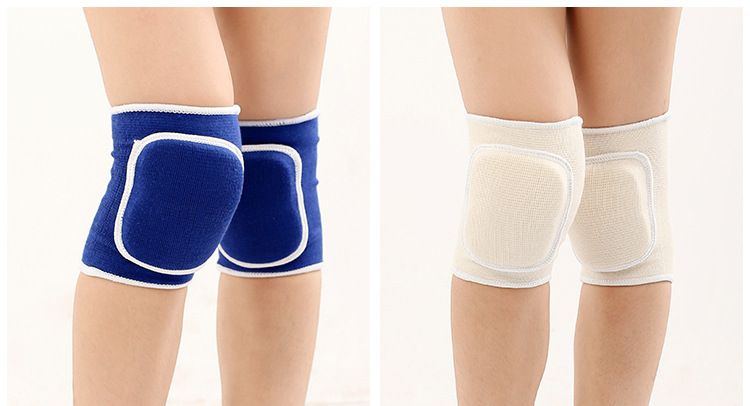 Ginocchiere da ballo per bambini in spugna 100% cotone, sport, pallavolo, danza, pattinaggio a rotelle, gomitiere anticaduta, traspiranti_voghion.com