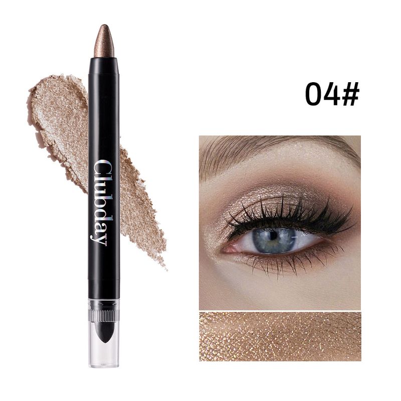 Eye Shadow Clubday Double Headed Pearlescent Eye Shadow Stick Long Lasting Waterproof Lazy Eye Makeup Brightening Highlight Eye Shadow Pen_voghion.com