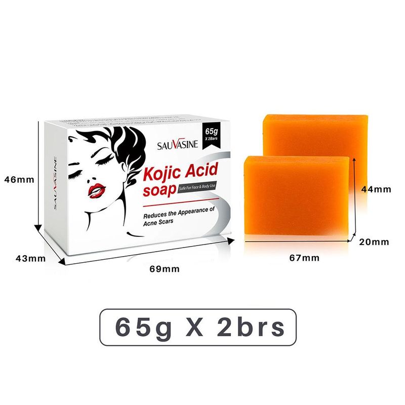 1/2 pz. Sapone all'acido cogico per il corpo, per la pulizia profonda del viso, per l'acne, per la rimozione di punti neri e macchie scure, saponette, controllo dell'olio, schiarente per la pelle_voghion.com