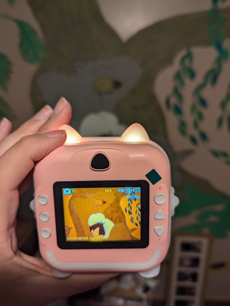 Kids Instant Print Digital Camera & Camcorder -No Ink Needed Heat Paper-Ages 3+_voghion.com