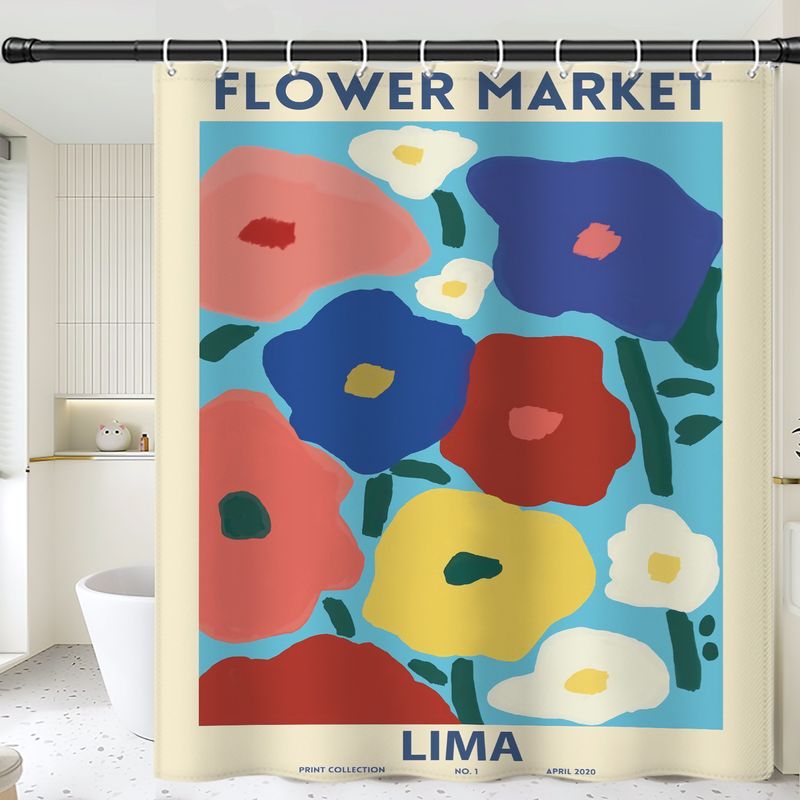 Factory Direct Cross-Border E-commerce Hot-Selling Floral High-Definition Digital Print Waterproof Mildew-Proof_voghion.com