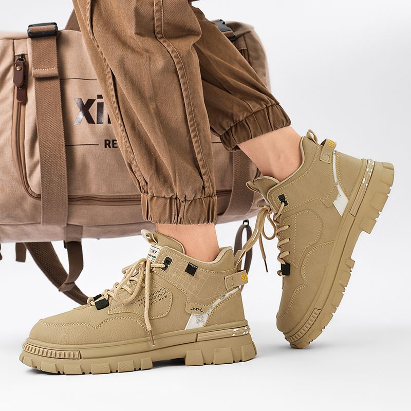 New Autumn Winter High Top Labor Protection Outdoor Tooling Martin Men's Shoes_voghion.com