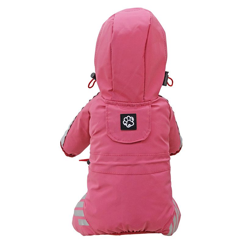 Regenmantel Volle Abdeckung Vierbeiniger wasserdichter Regenponcho Teddy Pomeranian Regentag Haustierkleidung für kleine und mittlere_voghion.com