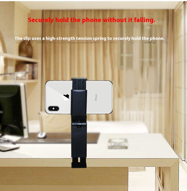Best-Selling Travel Phone Stand - Foldable 360° Rotating Desktop Clip-On Stand For Lazy Viewing & On-the-Go Use_voghion.com