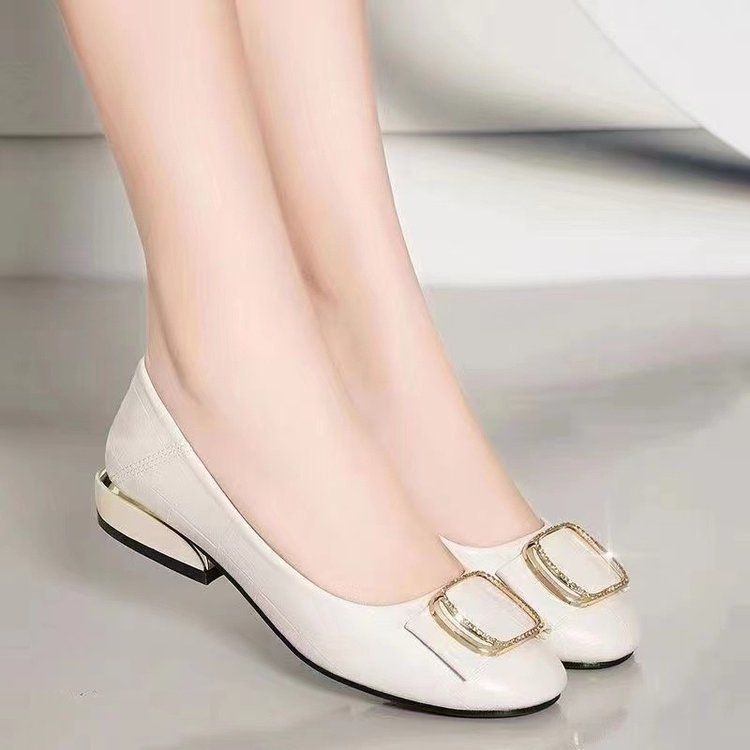 Weiche Leder-Einzelschuhe für Damen, Saisonarbeit, kleine Lederschuhe, lässige Loafer mit weicher Sohle, Mutterschuhe für Damen_voghion.com