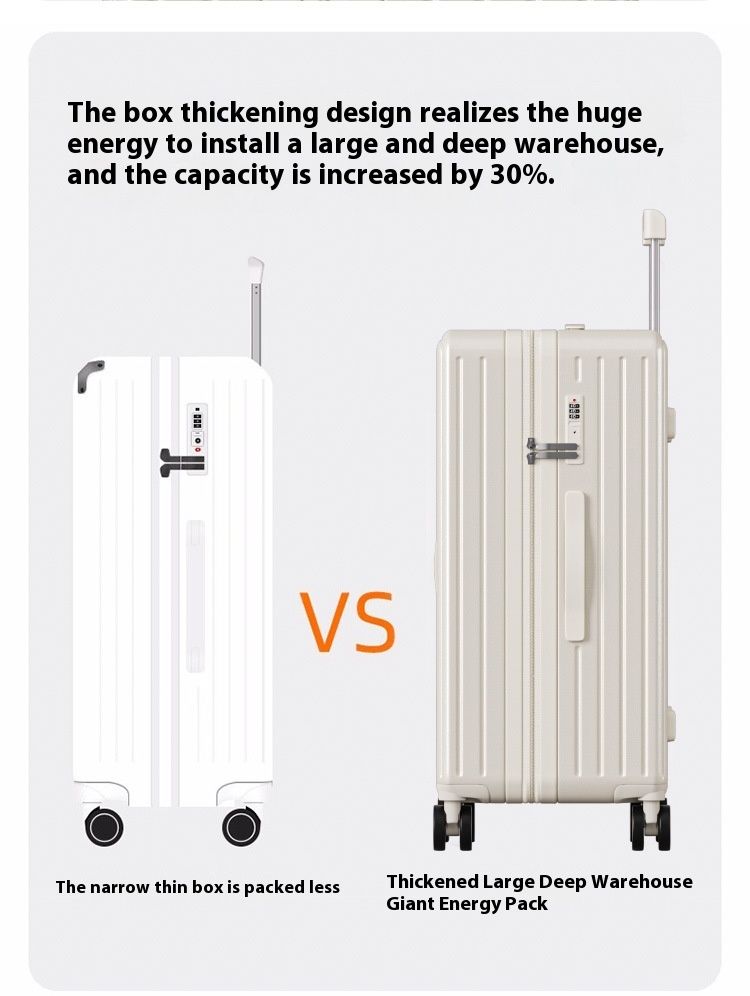 Coupehalter Gepäck, haltbar Trolley fir Männer a Fraen grouss Kapazitéit 24 Zoll Universal Rad Rees, robust Passwuert_voghion.com