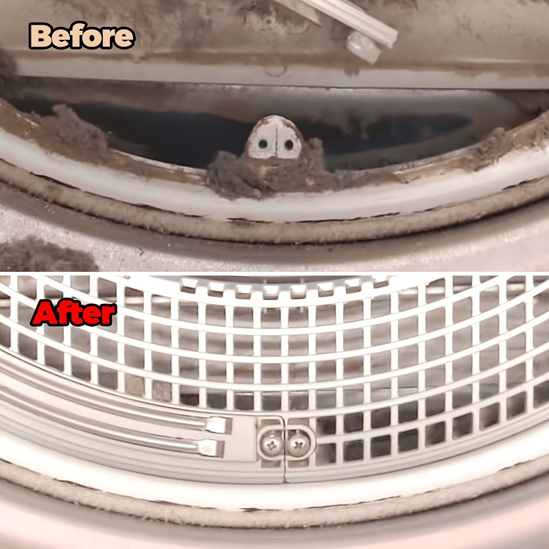 1pc Plastic Lint Removal Brush Flexible Dryer Vent Cleaning Tool For Washing Machine Radiator Refrigerator Coil Home Use_voghion.com