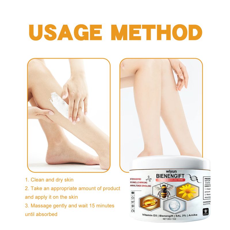 Crema al veleno d'api Wiyun, delicata, idratante, nutriente, per mani, piedi, corpo, pelle, cura confortevole_voghion.com