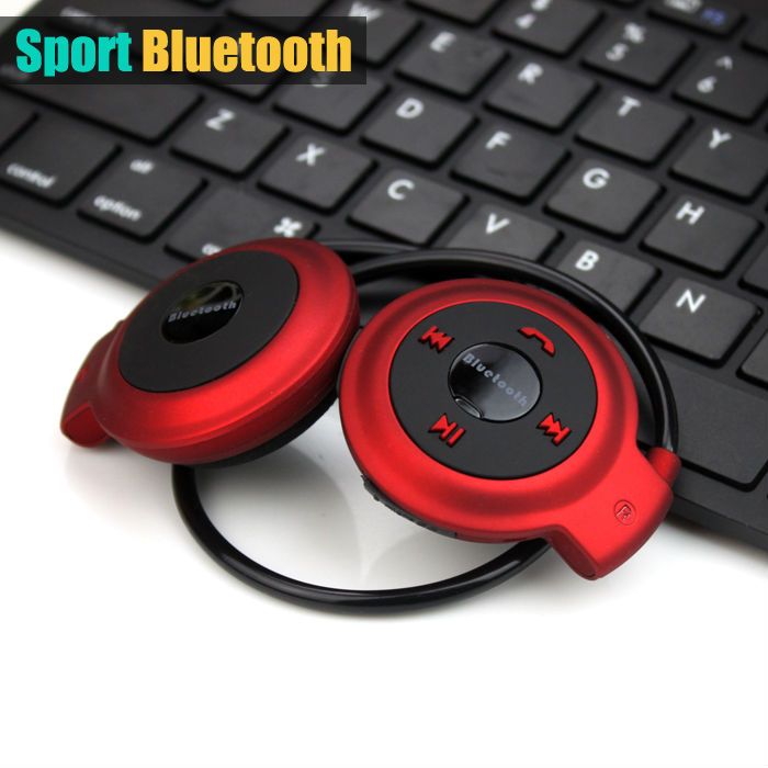 Lecteur MP3 Casque Bluetooth, Casque de sport sans fil Lecteur MP3 avec radio FM, Écouteur stéréo Carte TF MP3 Max jusqu'à 32 Go_voghion.com