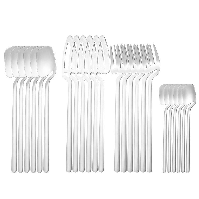 304 Fantasy Coffee Creative viseća šalica, žlica za desert od nehrđajućeg čelika, nož, vilica, žlica, set posuđa od 16/24 dijela_voghion.com