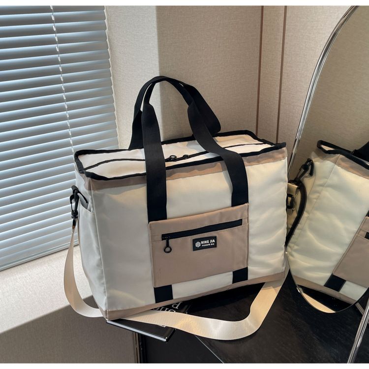 Modieuze lichtgewicht sport-fitnesstas Grote capaciteit Verplaatsbare draagbare opbergtas Schoenen Droog en nat Scheiding Yoga-trainingstas_voghion.com