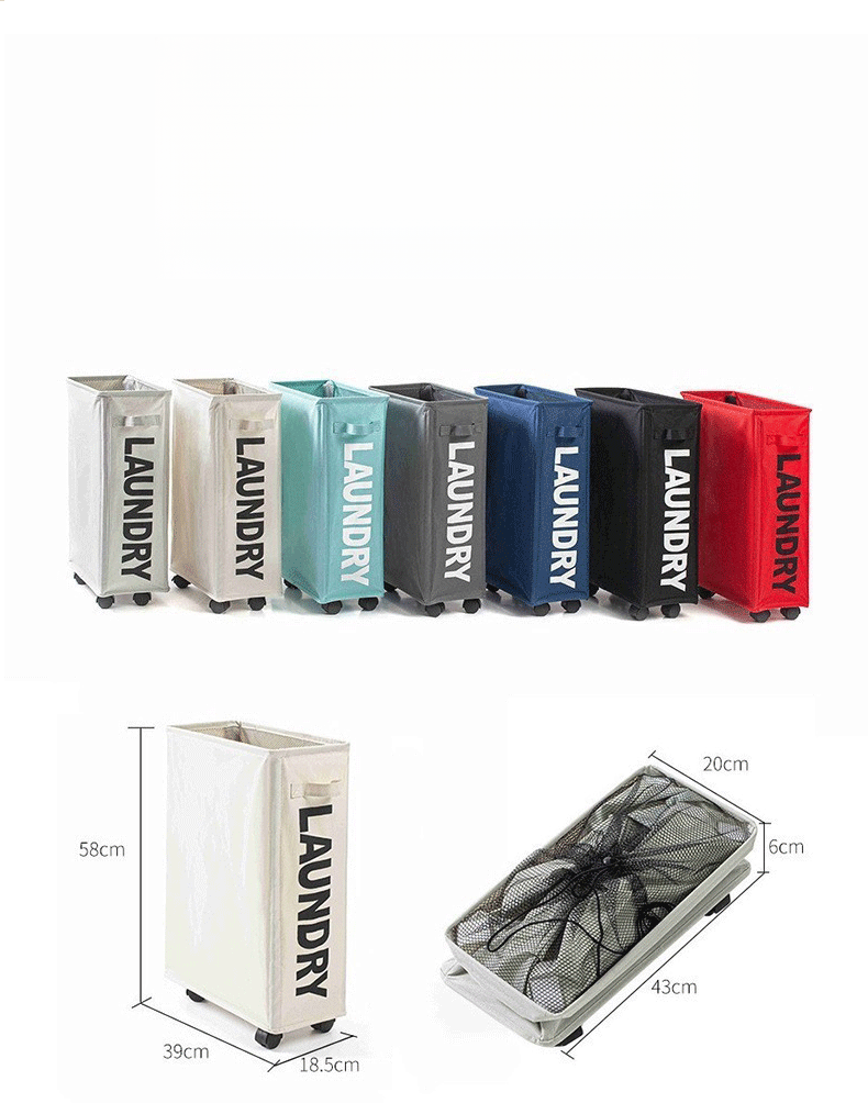 Cesto para ropa sucia con marco de aleación de aluminio y malla de una sola rejilla. Bolsa de almacenamiento de tela para artículos del hogar._voghion.com