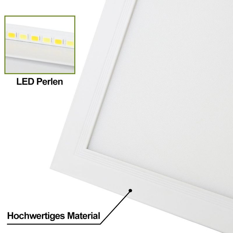 Glitzerlife LED Deckenleuchte Weiß Dimmbar Panel - Modern 100x25CM Flach Deckenlampe Wohnzimmer Mit Fernbedienung Küchenlampe 42W Wohnzimmerlampe Deckenpanel_voghion.com