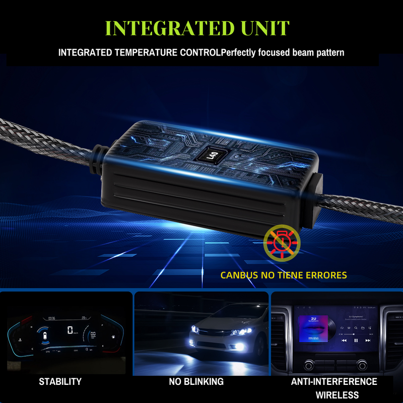 Lenti H7 per auto H10 9005 HB3 9006 HB4 H11 Mini lente d'ingrandimento Lampadina per fari laser H4 Proiettore a LED 120W 12V Lampade per auto_voghion.com