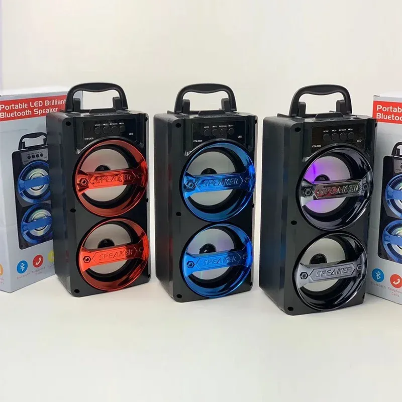 Outdoor Sound Column Subwoofer Wireless Home Karaoke System with MIC Portable Mini Caixa De Som Bluetooth Speaker Party_voghion.com