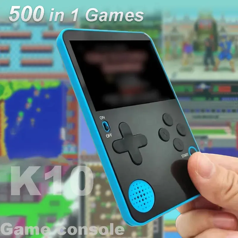 2,4 Zoll K10 Tragbare Spieler Ultradünner Handheld-Videospiel-Player Eingebaute 500 klassische Spiele für Kinder Erwachsene Retro_voghion.com