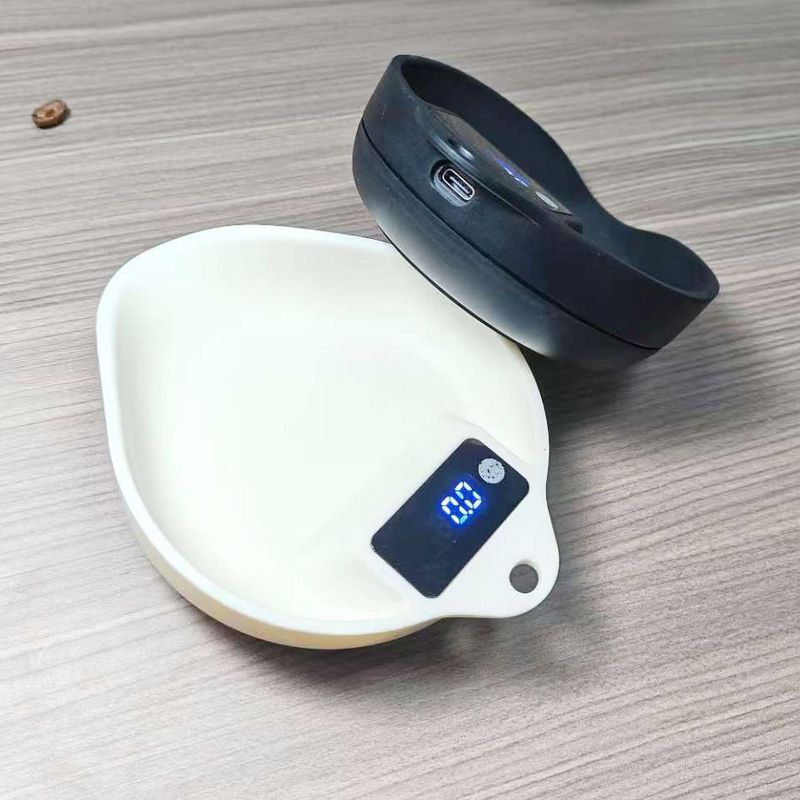 Walnut Color Electronic Hand Brew Tray Dedicated Smart Italian Coffee Weighing Bean Dish Scale_voghion.com