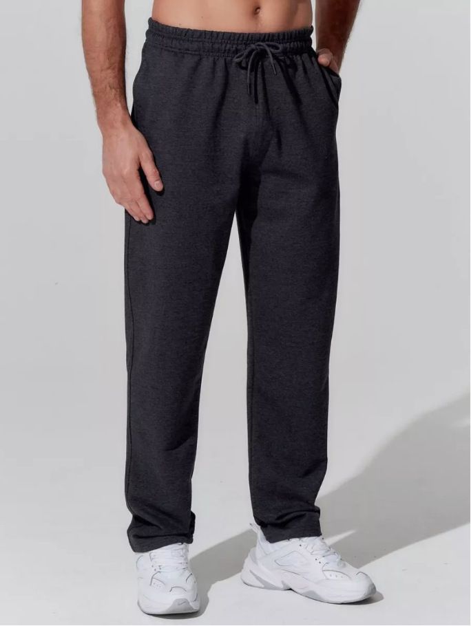 Pantaloni da jogging in pile da uomo e da donna - Pantaloni della tuta a gamba dritta per corsa, palestra e abbigliamento casual - Pantaloni sportivi morbidi con fodera termica_voghion.com