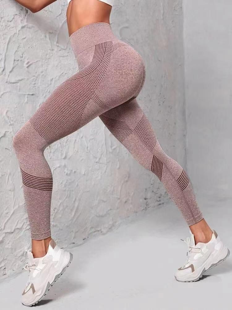 Vêtements pour femmes Pantalons de yoga sans couture Pantalons de fitness Pantalons d'entraînement pour les hanches_voghion.com