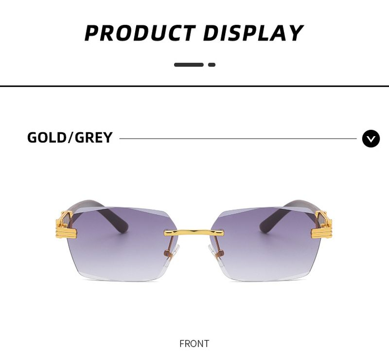 occhiali da sole quadrati da uomo di marca, occhiali retrò sfumati senza montatura in legno_voghion.com