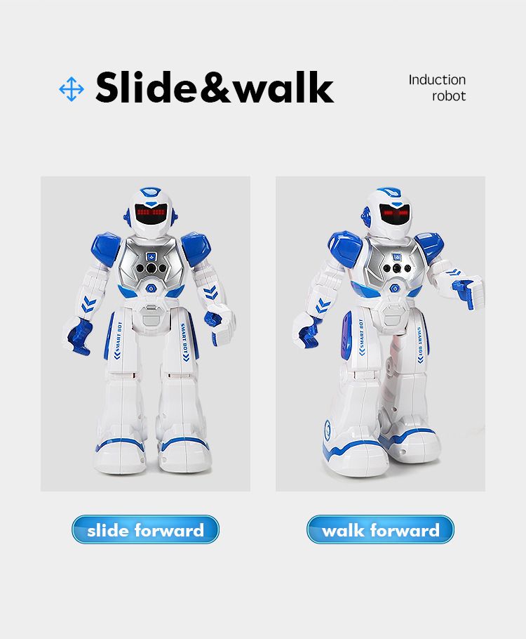 RoboCop Smart Early Education Robot Elektryczna Śpiewająca Zabawka Z Czujnikiem Podczerwieni I Pilotem Zdalnego Sterowania Dla Dzieci_voghion.com