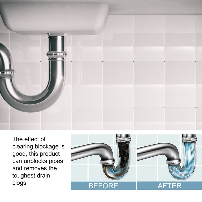 Jue Fish Drain Unclogger, Kitchen Toilet Sewer Pipe Oil Blockage Cleaning Dredging Deodorization_voghion.com