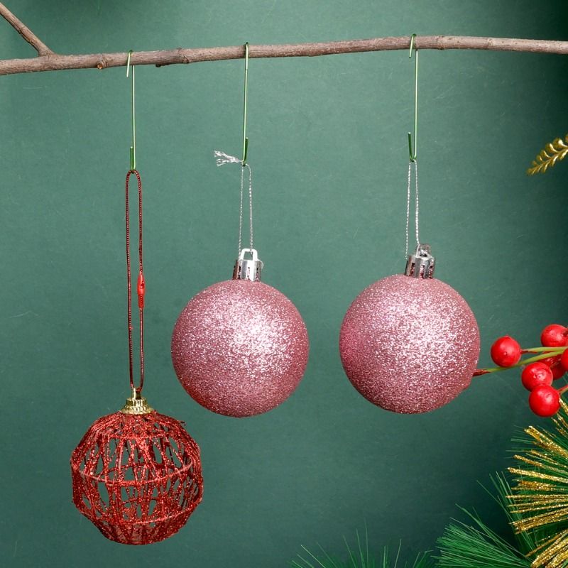 Crochets de suspension pour décorations de sapin de Noël en acier inoxydable, support pour boules de Noël, décorations pour Noël et le Nouvel An_voghion.com