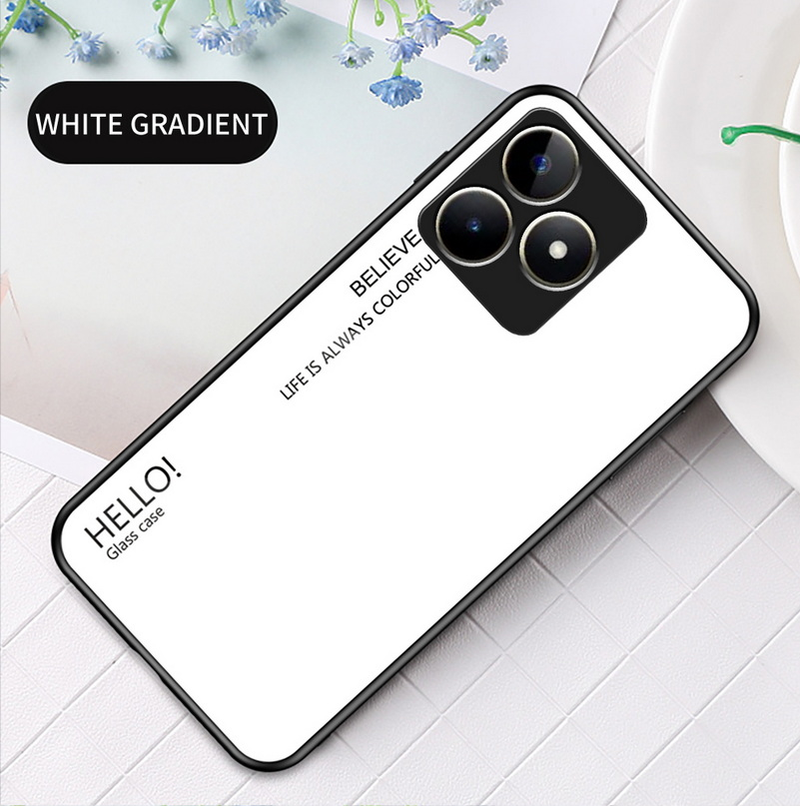 Gradiënt Gehard Glas Bescherm Case voor Realme C53 C55 C33 C35 C31 C30 C30S C15 C11 GT Neo 5 3T GT 3 2 Pro Master_voghion.com