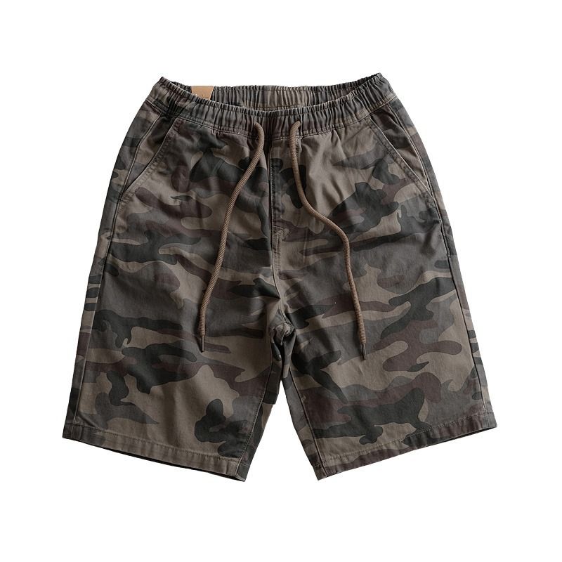 Verschleißbeständeg Tarnung Aarbechtsshorts Aarbecht, Summershorts, locker Fënnef-Véierel Casual Baustell Outdoor Hosen_voghion.com