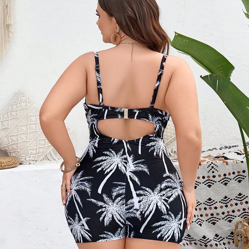 Maillot de bain une pièce conservateur à fleurs pour femmes, bikini grande taille, pour la plage et les sources chaudes, nouvelle collection 2025_voghion.com