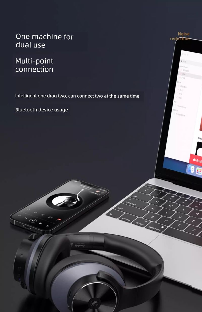 Ακουστικά Bluetooth με μείωση θορύβου Burmester, ασύρματα ακουστικά με δυνατότητα στερέωσης στο κεφάλι, μουσική, ποιότητα ήχου HiFi, ANC ενεργά με μικρόφωνο_voghion.com