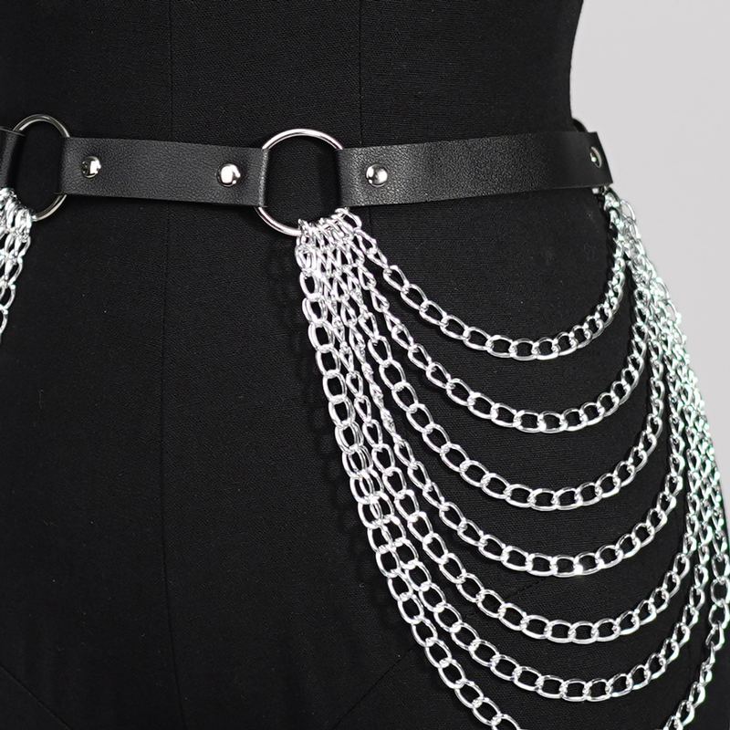 Moterų seksualūs diržai, krūtinės kūno diržai, odiniai apatiniai, BDSM, surišimas, gotikiniai, fetišas, drabužių festivalis, reivas_voghion.com