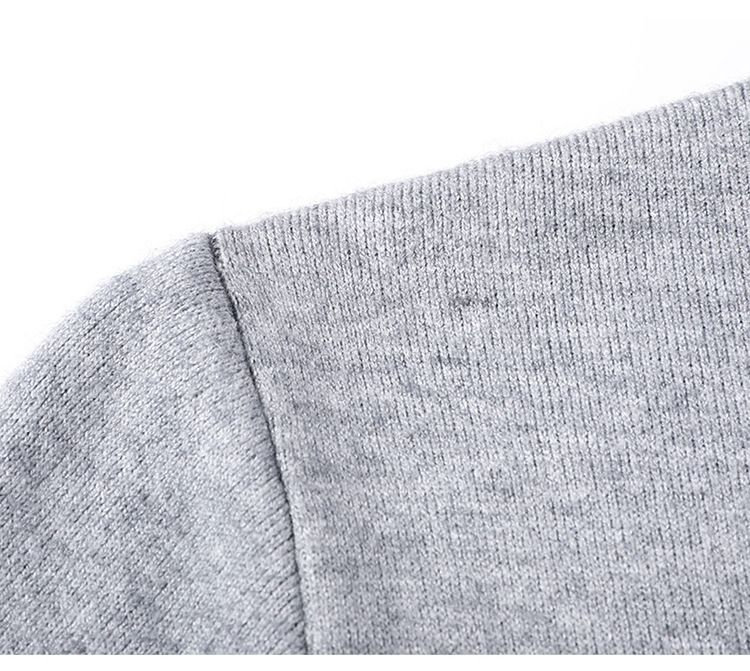 Maglione a collo alto da uomo, semplice e alla moda, maglione base, autunno inverno, casual, versatile, tinta unita_voghion.com