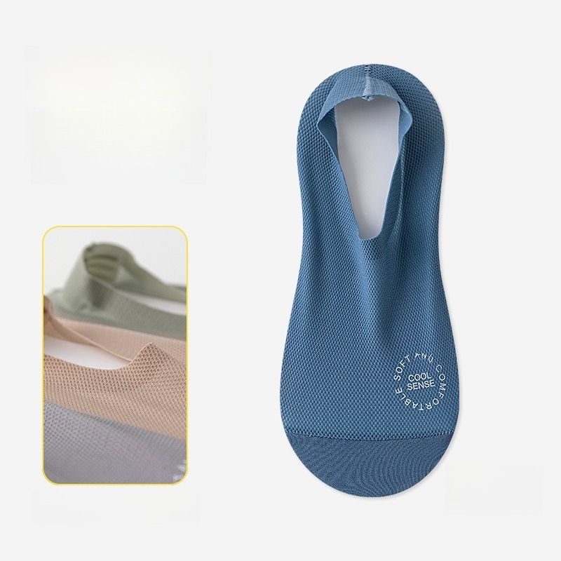 Calzini da barca da uomo, estivi, in seta ghiacciata, deodoranti, invisibili, con suola in puro cotone, calzini da lavoro corti, non fanno cadere il tallone, calzini da uomo_voghion.com