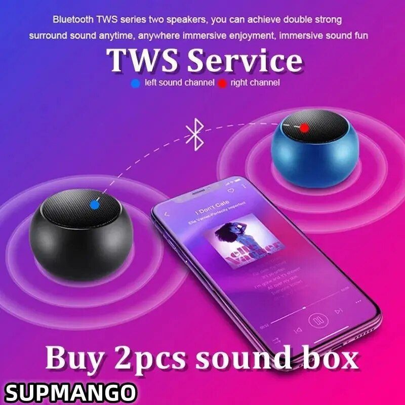 Altoparlante Bluetooth wireless portatile piccolo in acciaio canna di fucile pesante stereo surround subwoofer mini altoparlante Bluetooth per esterni_voghion.com