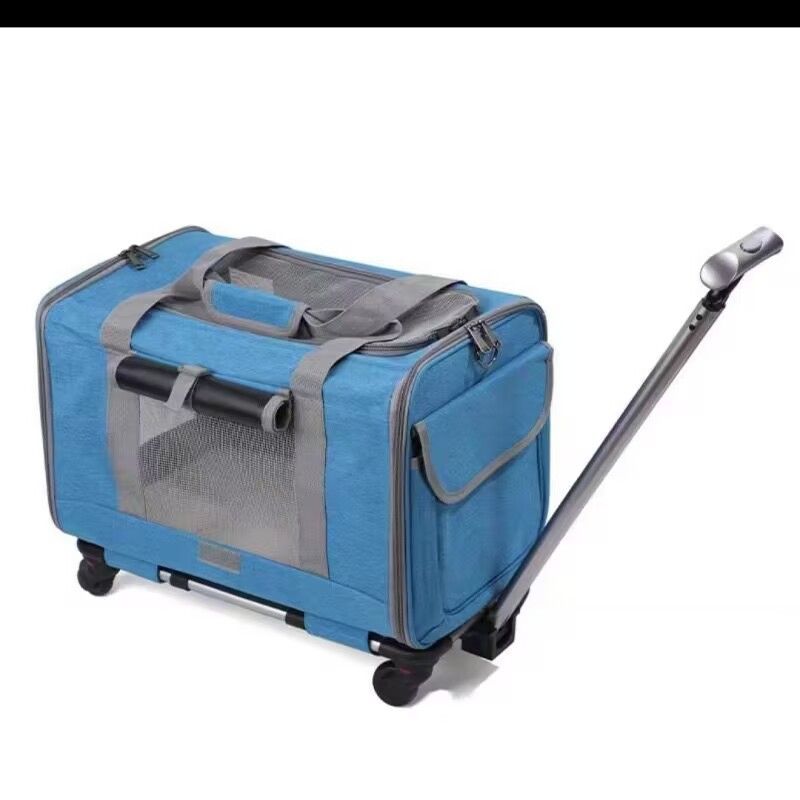 2022 New Cat And Portable Pet Trolley Case Breathable Foldable Dog Bag Large Capacity Handbag_voghion.com
