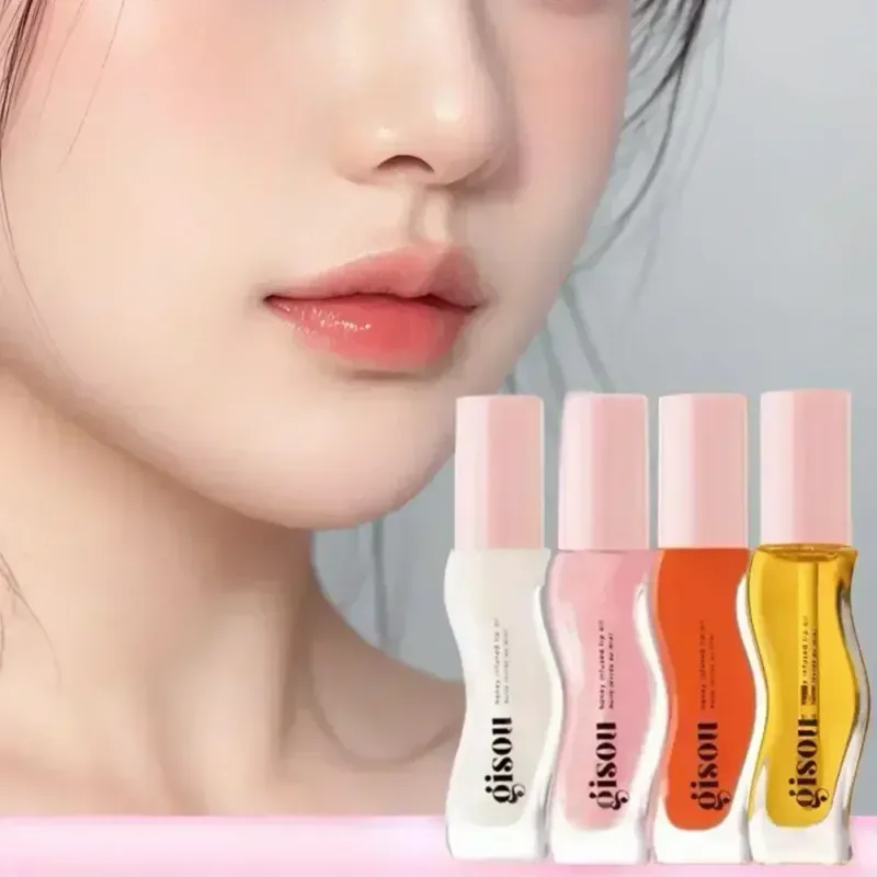 Huile pour les lèvres Gisou Honey Oil Sexy Plump Fruit Honey Essence Huile pour les lèvres Améliore les soins des cheveux secs Lisse et longue durée Rétention du parfum Après-shampoing_voghion.com